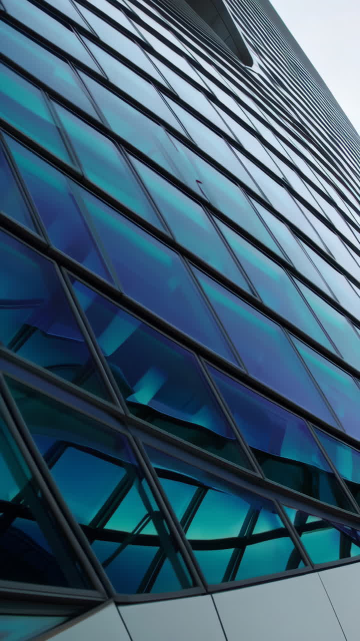 Modern Glass Facade of a Building