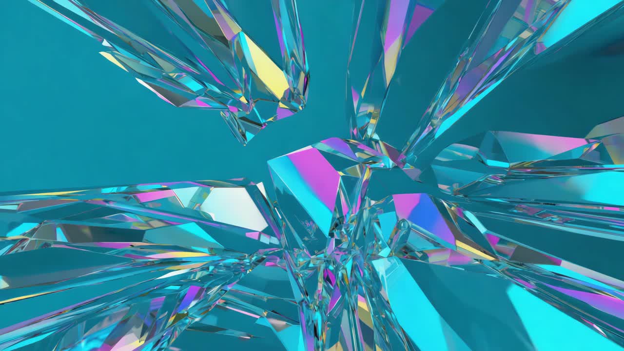 Abstract Crystal Geometric Background