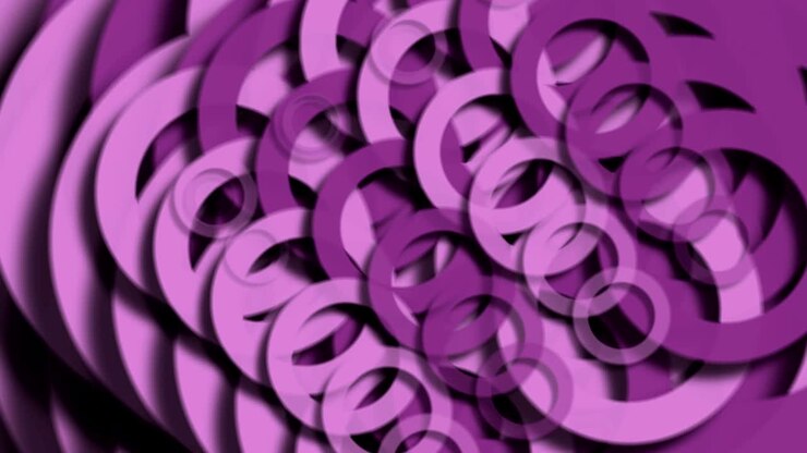 3d abstract pink circle background 4k