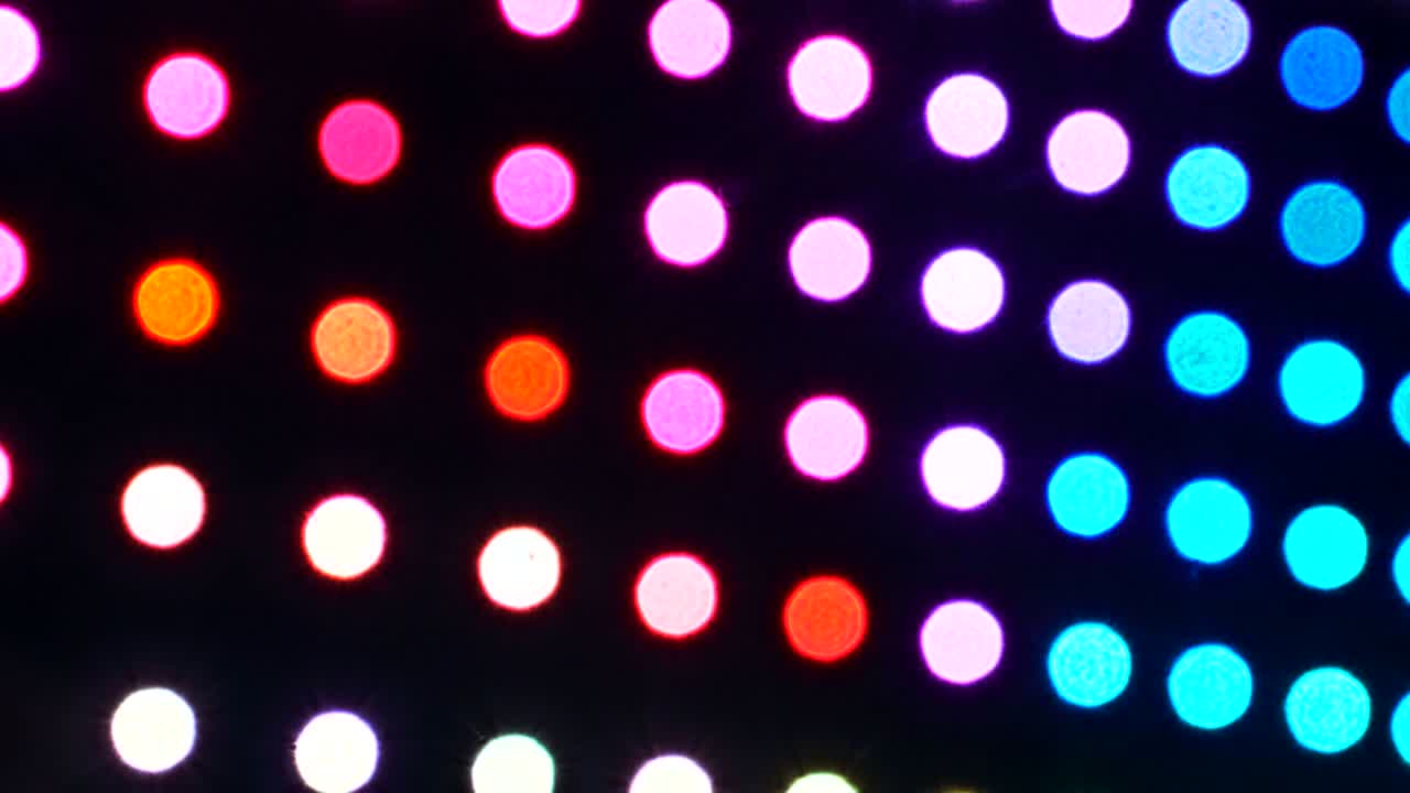 luces desfocadas fondo borroso abstracto bokeh en movimiento de círculos