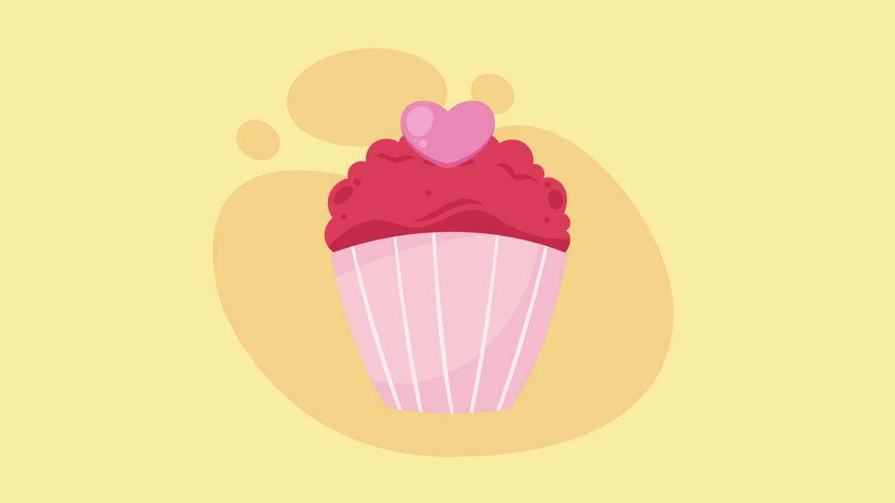 Cupcake rosa e rosso