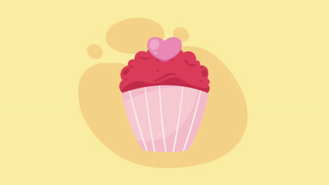 pink and red cupcake