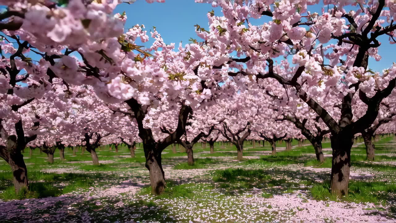 Jardín de las flores de cerezo