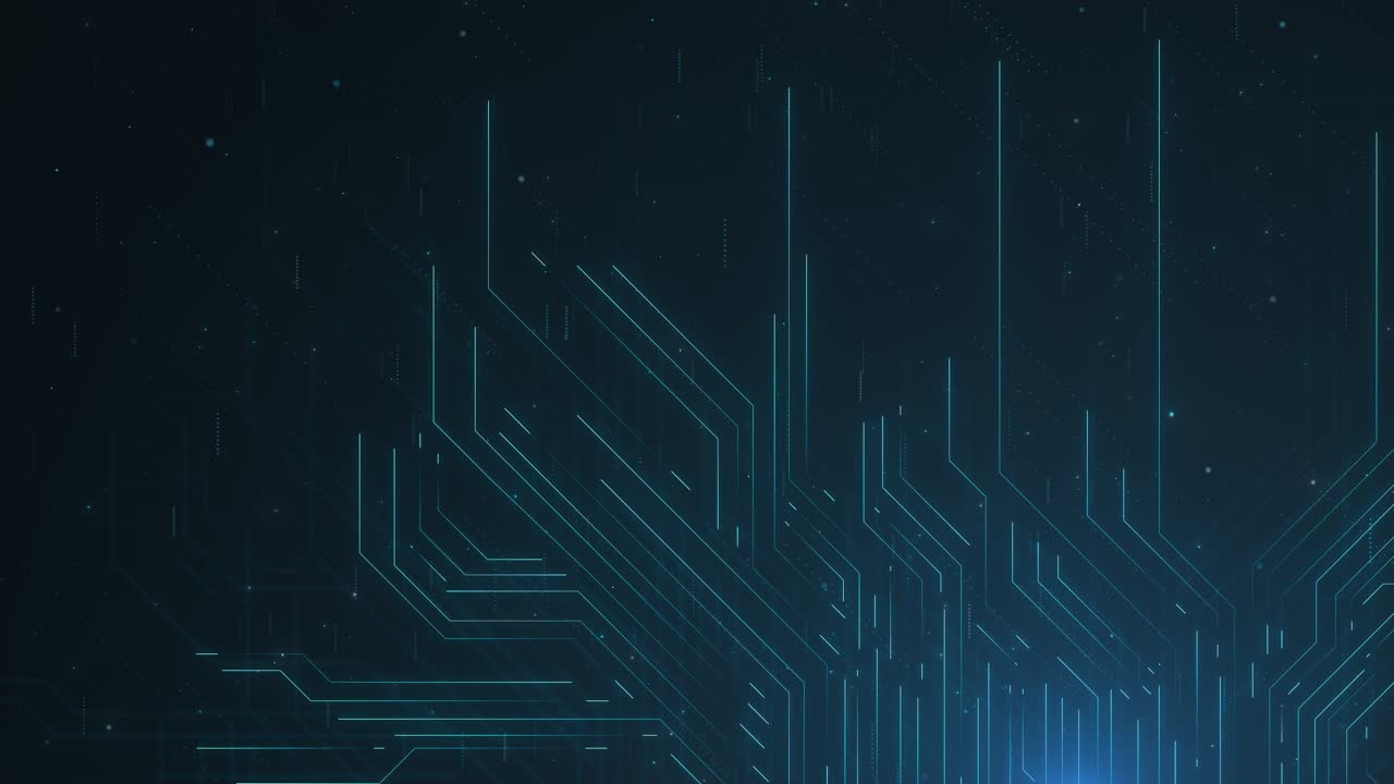 Abstract ai innovation background polygonal microchip ai chip technology electronic circuit board