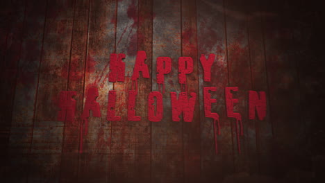 Happy-Halloween-On-Dark-Wood-Texture-With-Red-Blood