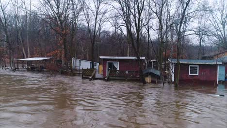 Desastre-Natural-Inundaciones-Huracán-Daños-Por-Agua-Río-Foque-Tiro-Drone