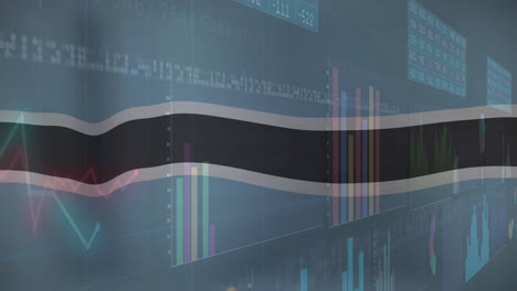 Animation-Von-Finanzdatendiagrammen-Und--grafiken-über-Börsenanalysen