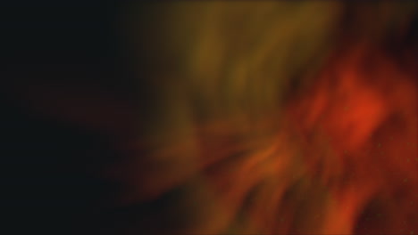 fiery flame illuminates darkness in a close-up shot