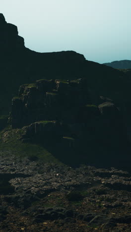 dark and moody mountain landscape