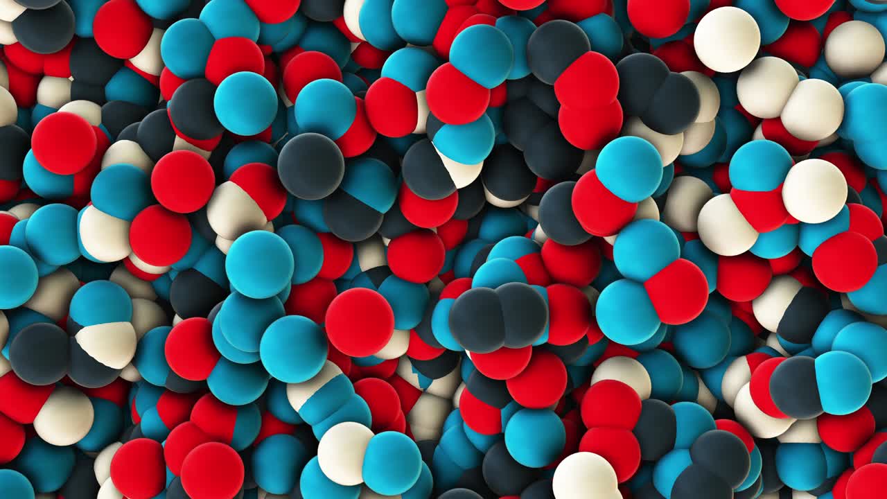 fondo turbulento en 3d, animación abstracta en 4k