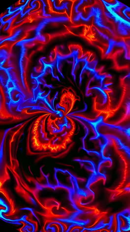 vibrant psychedelic fractal energy swirls