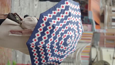 woman with umbrella in the rain