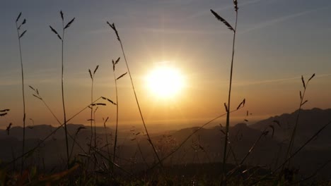 sun rising in the mountains. espírito santo, brazil.