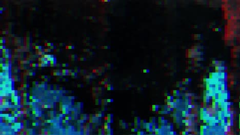 diseño único abstracto animación digital ruido de píxeles error de fallo daño de video