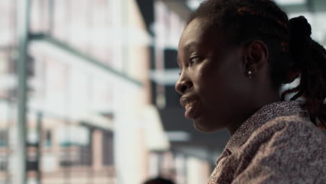 woman in profile view