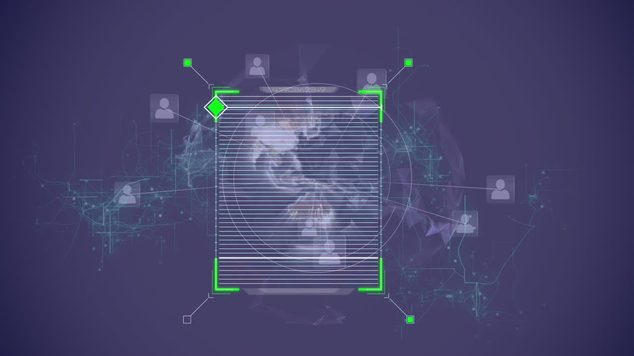 animación del cuadro a través de la red de conexiones