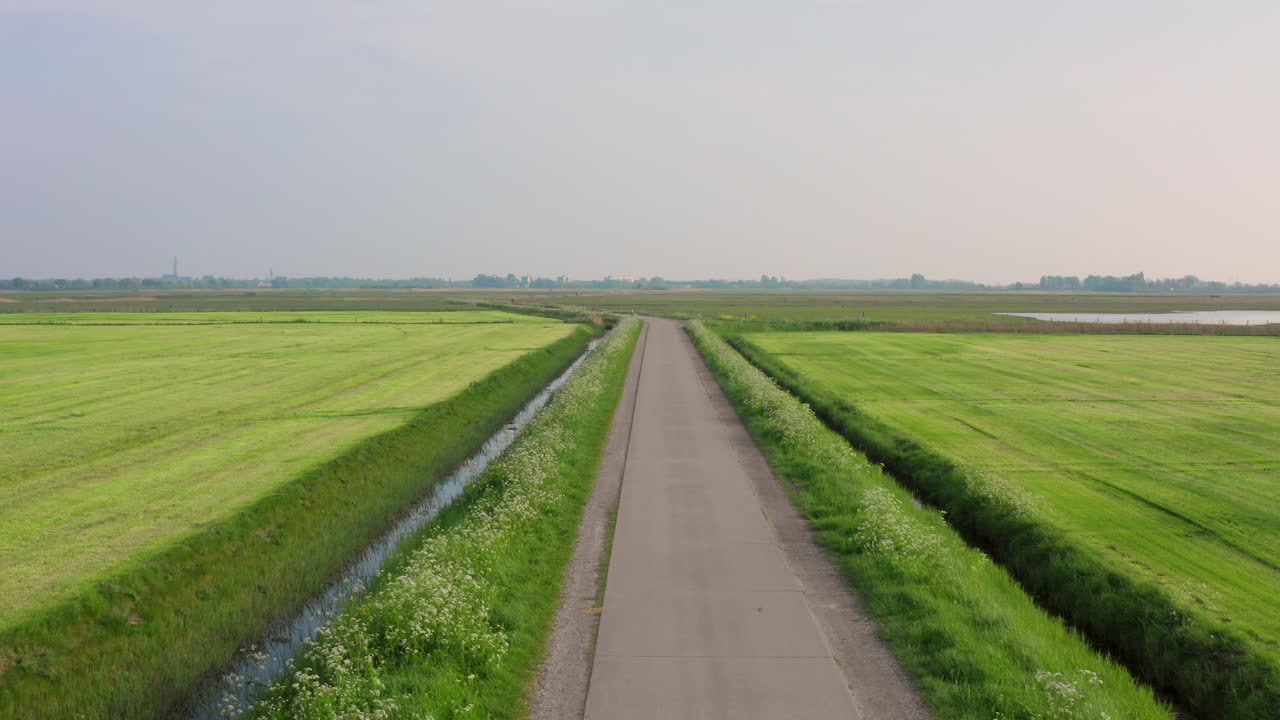 네덜란드 미들버그의 봄철 농촌 농업 지역