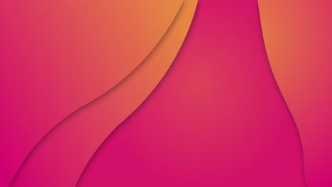 animation of pink to orange gradient lines waving in seamless loop