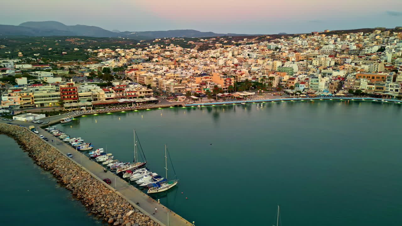 Sitia marina city in Crete Greece, holiday destination Mediterranean Sea