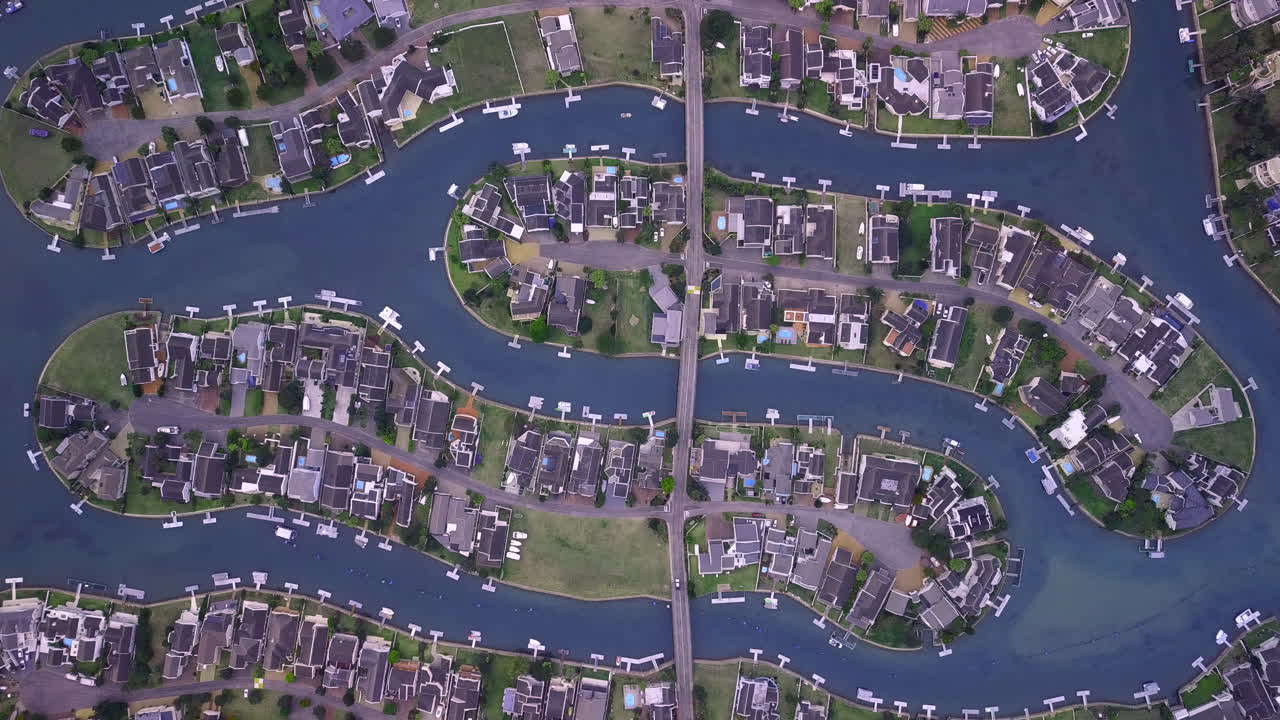 재산의 4k 항공 드론 영상