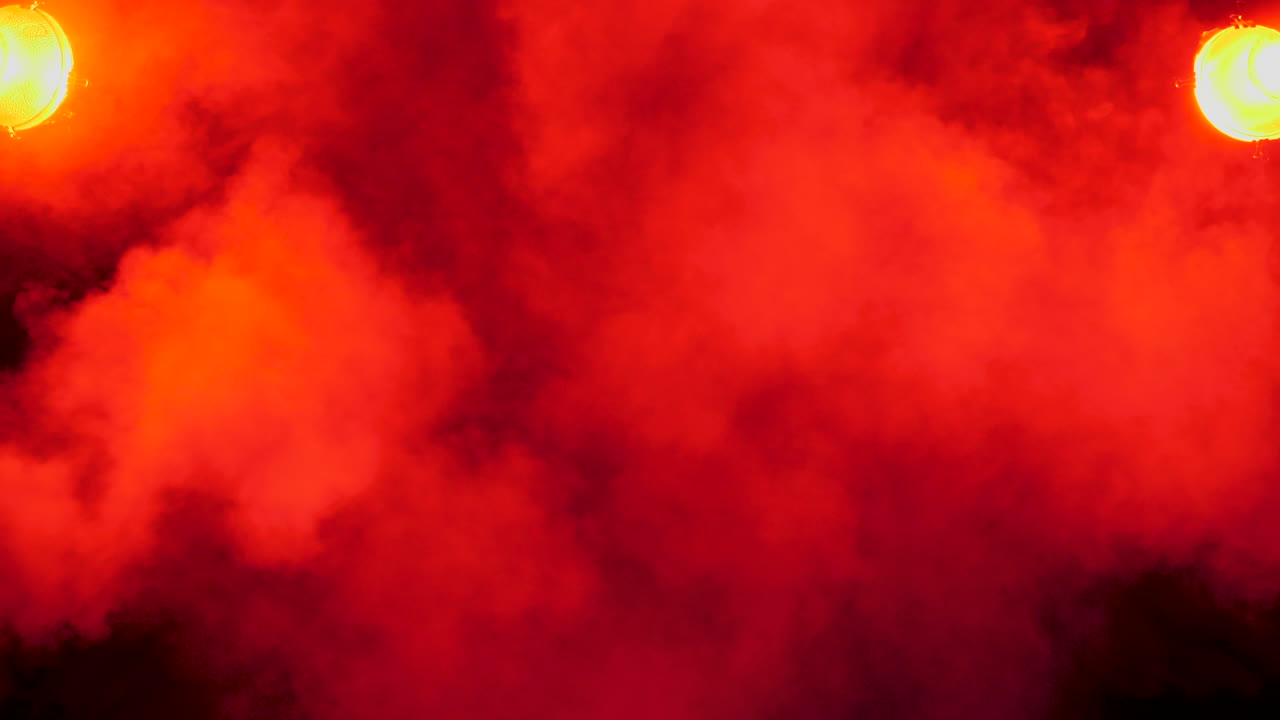 Red Smoke and Stage Lights