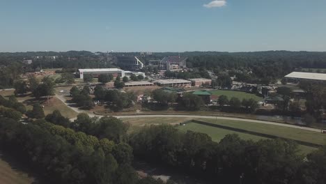 Aerial-Slow-Push-into-Clemson's-Death-Valley-in-4K