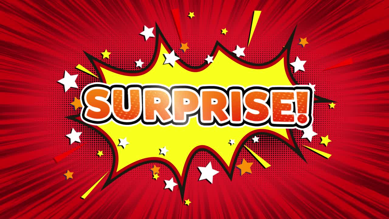 Surprise text pop art style expression retro comic bubble expression cartoon illustration isolated