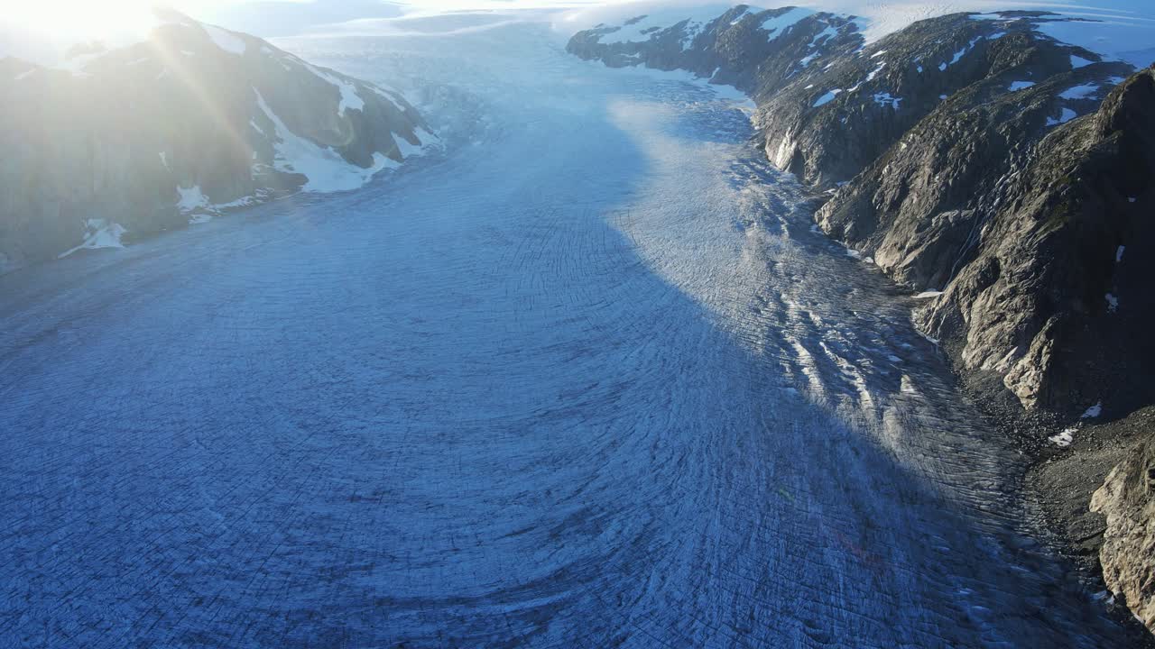 jostedalsbreen 국립 공원의 아름다운 tunbergdalsbreen 빙하의 지역 전망