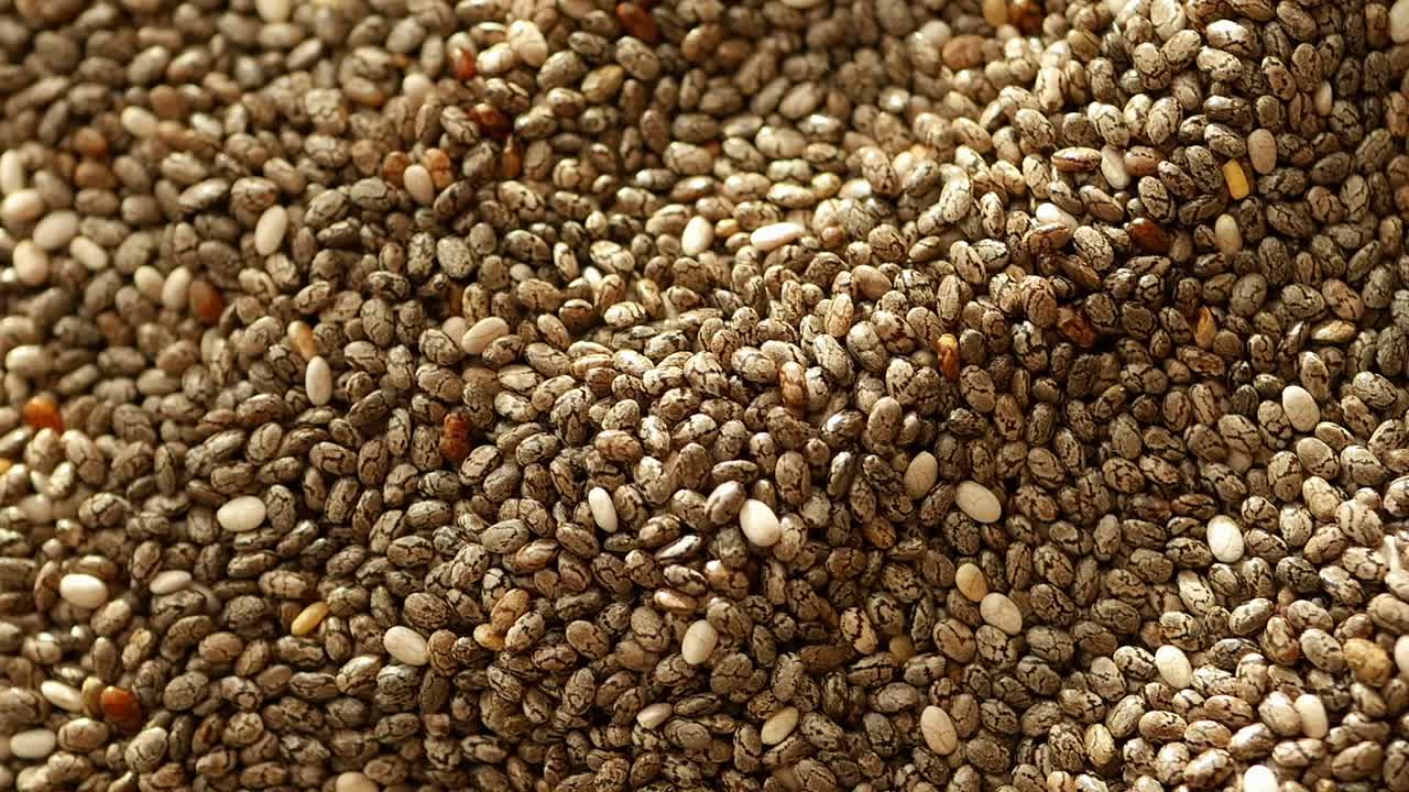 Close-up of Chia Seeds