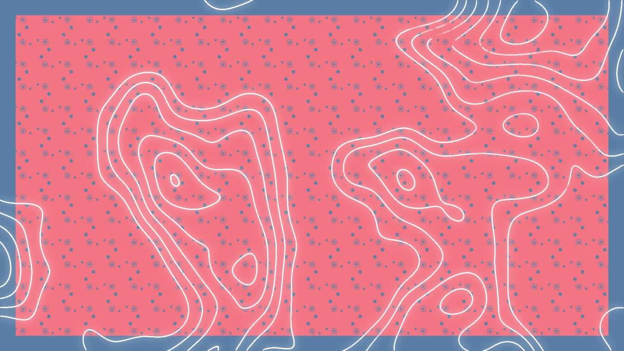 animación de líneas blancas en movimiento sobre fondo rosa con conexiones en movimiento