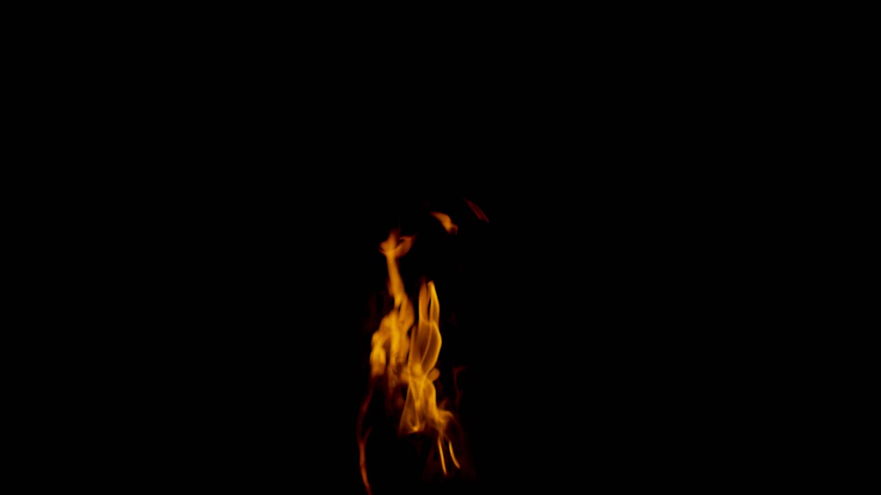 Real fire flame with alpha