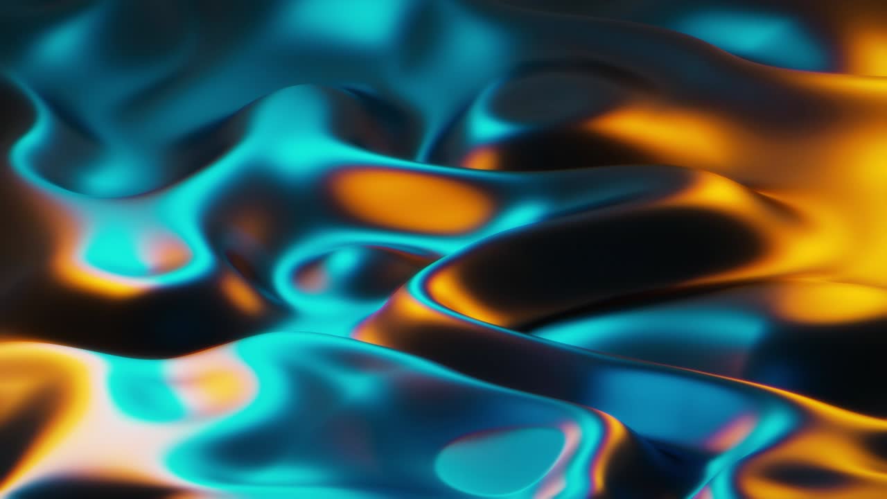 Blue and Orange Neon Seamless Loop