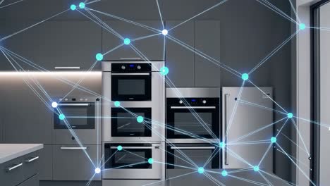modern smart kitchen with connected appliances