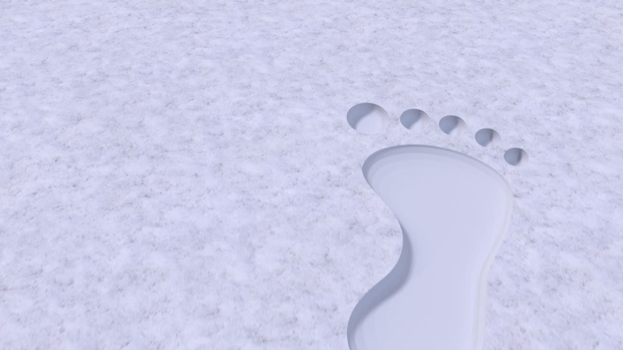 huellas de pies huellas de pies descalzas pies descalzos en la nieve 4k