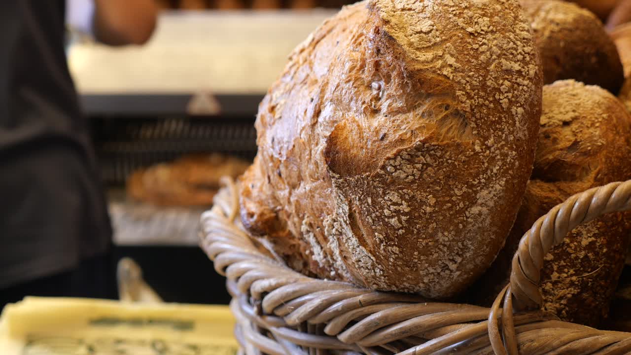 Fresh Bread in a Basket