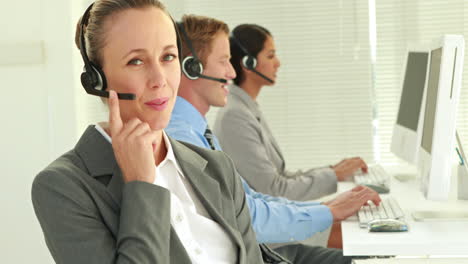 Business-team-working-in-call-center-