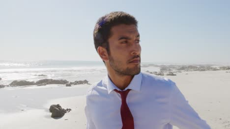 young man by the sea