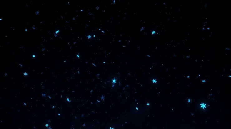 Falling Glowing Snowflakes