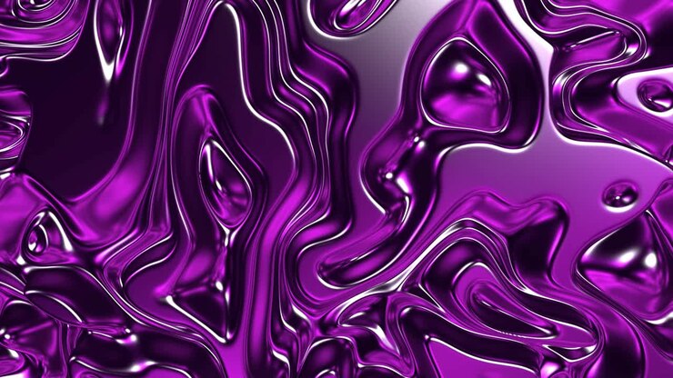 Abstract Purple Liquid Metal Background