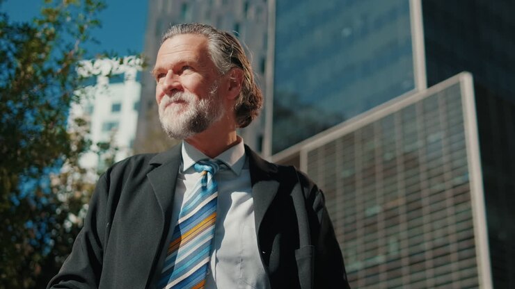 hombre de negocios en la ciudad