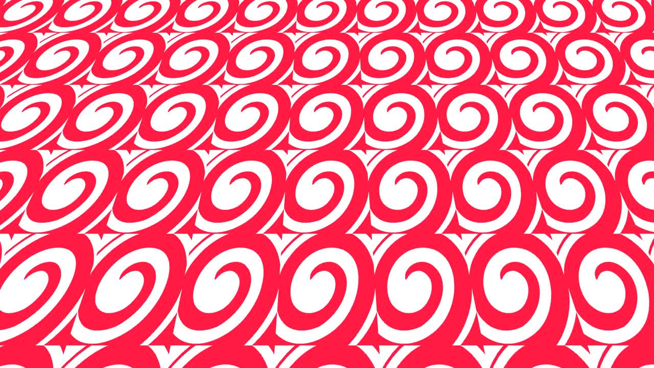 위로 기울어지고 움직이는 기하학적 형상을 가진 그래픽 비디오 패턴.