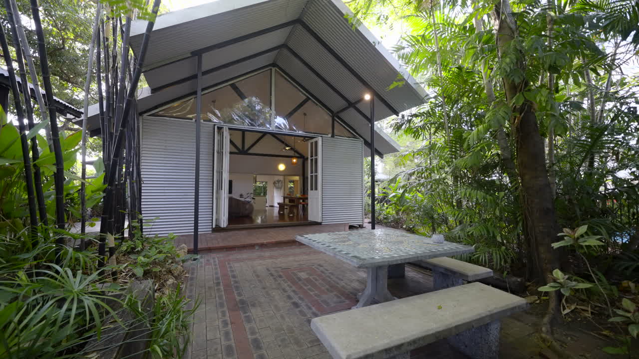 hogar tropical contemporáneo moderno oasis en los árboles casa abierta