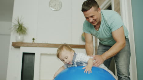 Dad-Plays-With-His-Young-Son-At-Home-1