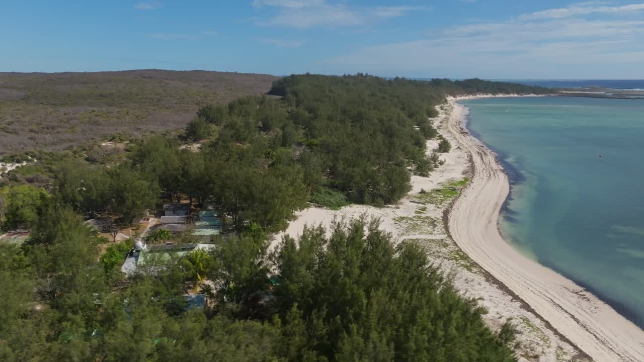 Soft white sand and turquoise waters define the serene beauty of Sakalava Bay, Madagascar