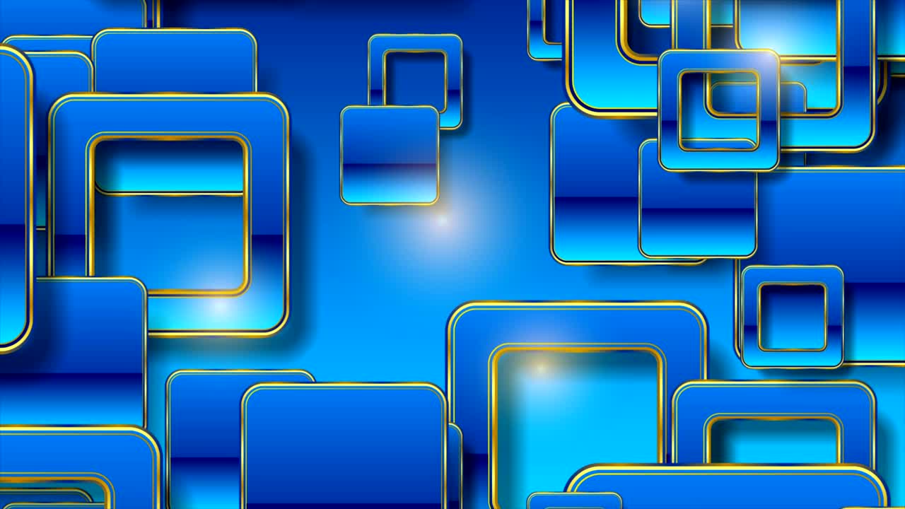 concepto retro cuadrados brillantes tecnología abstracta fondo de movimiento