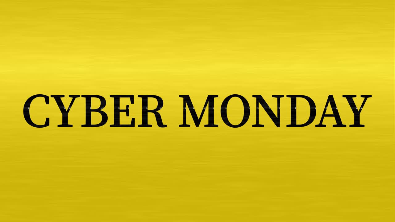 ciber lunes venta evento texto animación gráficos en movimiento