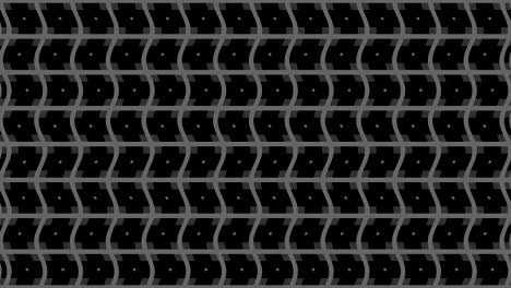 patrón blanco y negro en un fondo mínimo.