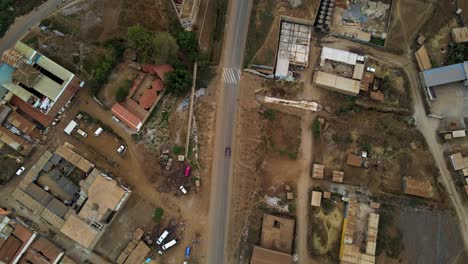 drone view of the rural kenya