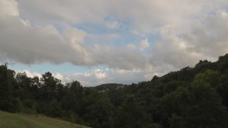 Timelapse-De-Las-Nubes-Moviéndose-En-El-Bosque