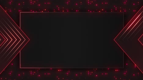 dark modern geometric background with red glowing lines